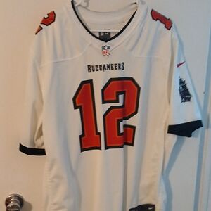 NFL Buccaneers White and Red Men's Shirt